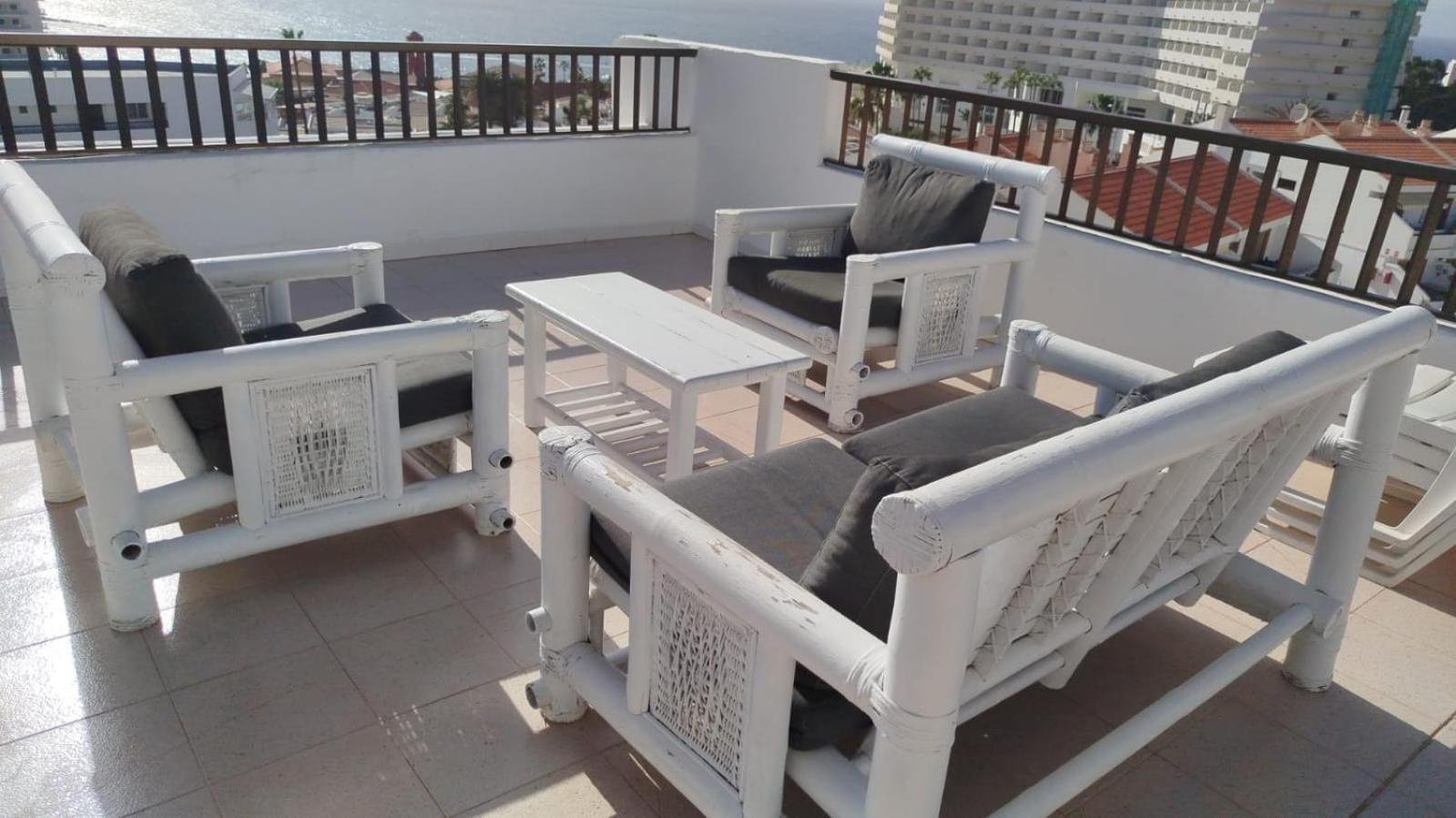 Апартаменты Penthouse Sea View Jacuzzy Terrace & Pool Плайя-Фаньябе Экстерьер фото