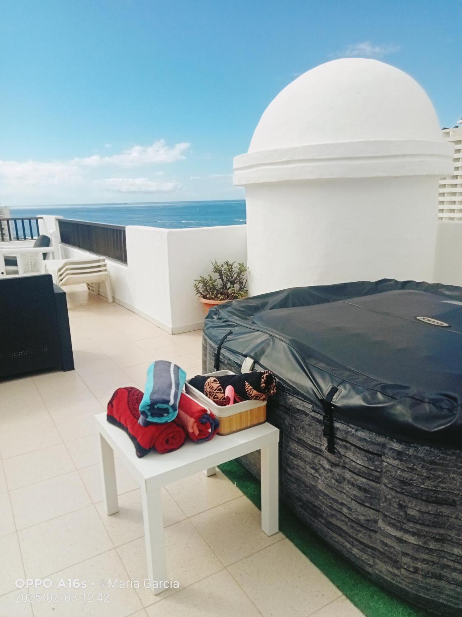 Апартаменты Penthouse Sea View Jacuzzy Terrace & Pool Плайя-Фаньябе Экстерьер фото